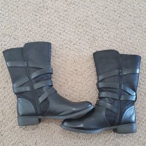 Report Moto Black Women's Sz 9 Boots